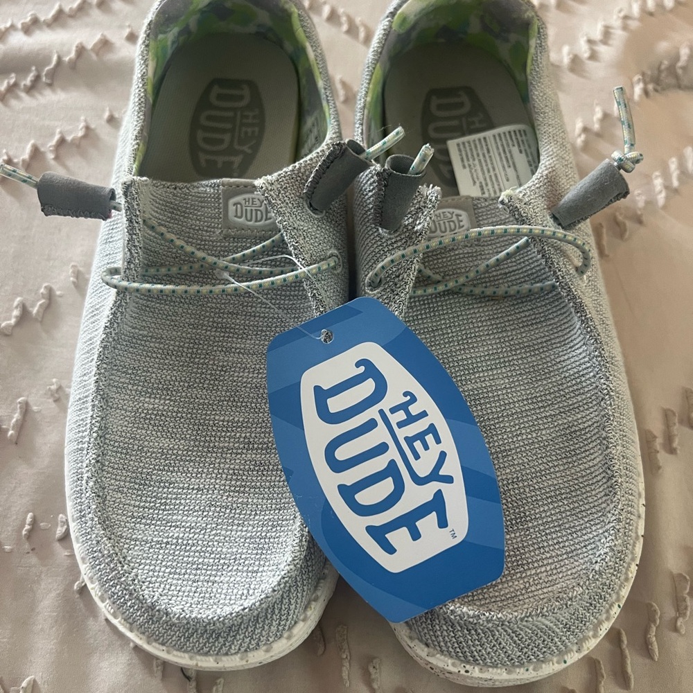Hey Dude Light Gray Women's Sneakers